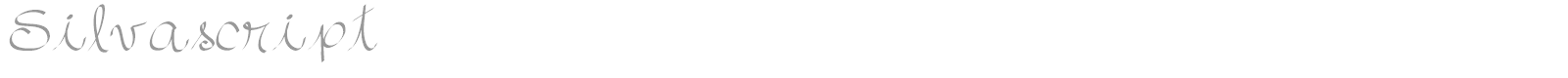 Silva Script font preview